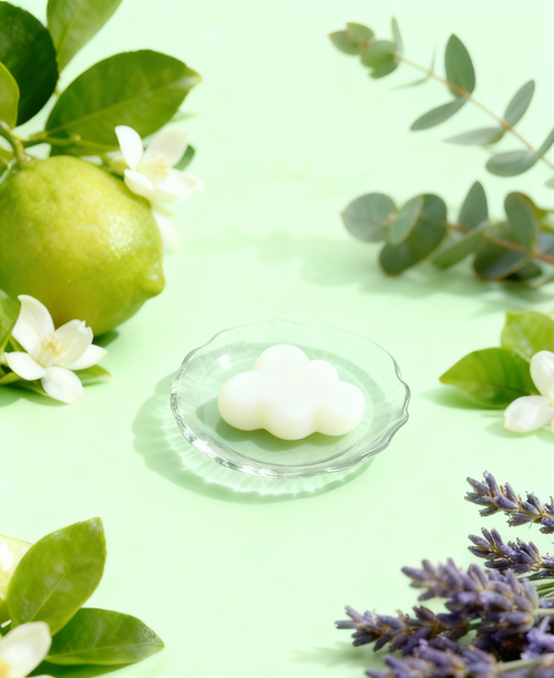 essential oil wax melt lavander front side